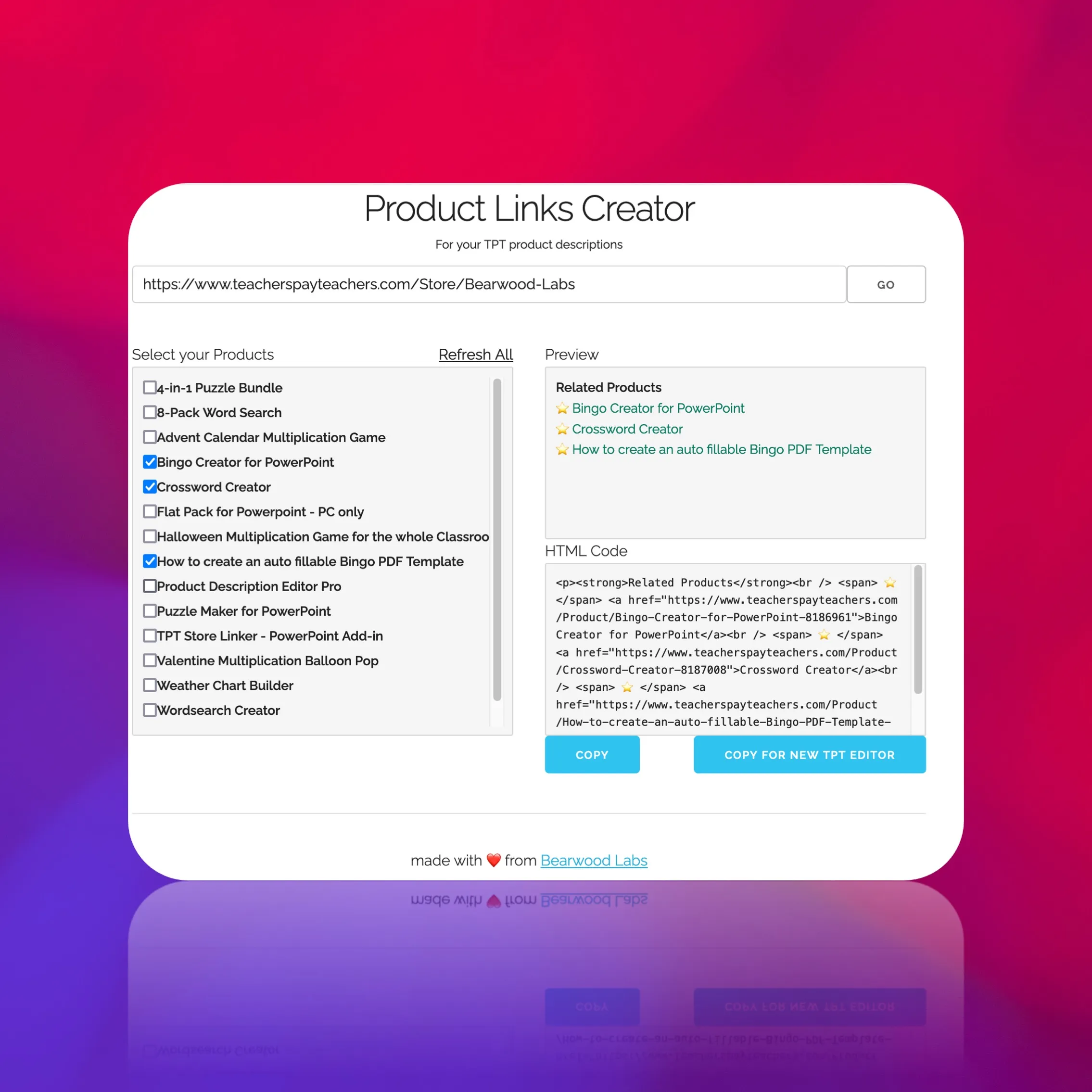 Generate related product links for your descriptions